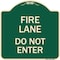 Signmission Fire Lane Do Not Enter Heavy-Gauge Aluminum Architectural Sign, 18" x 18", G-1818-23986 A-DES-G-1818-23986 - alternate 1